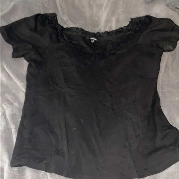 Plus black lace next tee, rue 21. - Picture 3 of 4